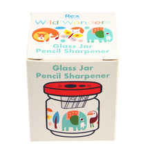 Load image into Gallery viewer, Glass jar pencil sharpener - Wild Wonders