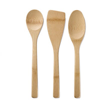 Load image into Gallery viewer, Organic Bamboo Essentials Utensil Set - Set of 3