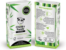 Load image into Gallery viewer, Cheeky Panda Classic Pocket Tissues x8 packs of 10