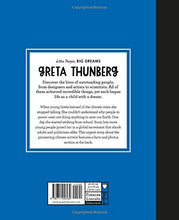 Load image into Gallery viewer, Back cover of Greta Thunberg, Little People, Big Dreams