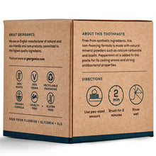 Load image into Gallery viewer, Georganics Natural Mineral Toothpaste English Peppermint 120ml