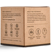 Load image into Gallery viewer, Georganics Natural Mineral Toothpaste Activated Charcoal 120ml