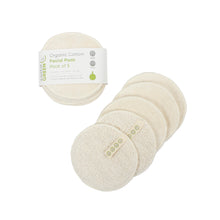 Load image into Gallery viewer, Organic Cotton Facial Pads Pack of 5