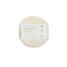 Load image into Gallery viewer, Organic Cotton Facial Pads Pack of 5