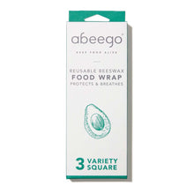 Load image into Gallery viewer, Abeego Organic Cotton Beeswax Wraps Variety Pack
