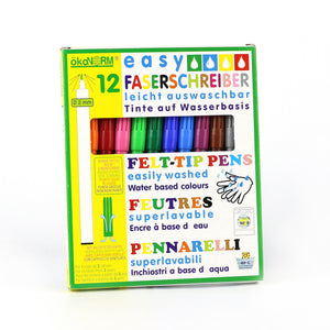 okoNORM Easy Felt Tip Pen Set, 2mm 12 Colours