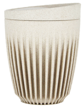 Load image into Gallery viewer, 8oz Huskee reusable coffee cup Natural sustainably made from the waste husks from coffee production. At end of life send them back for repurposing.