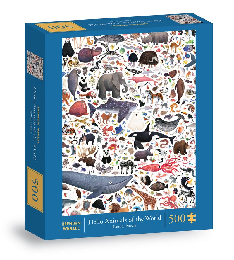 Hello Animals of the World 500 piece family puzzle