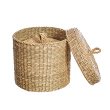 Load image into Gallery viewer, Seagrass Baskets With Lid - Set of 2