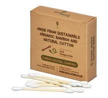 Load image into Gallery viewer, Natural Bamboo Cotton Buds