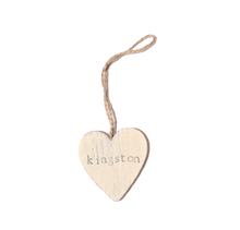 Load image into Gallery viewer, Kingston wooden hanging heart