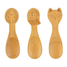 Load image into Gallery viewer, Woodland Baby Bamboo Spoons - Set of 3