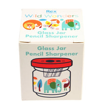 Load image into Gallery viewer, Glass jar pencil sharpener - Wild Wonders
