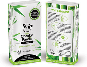 Cheeky Panda Classic Pocket Tissues x8 packs of 10