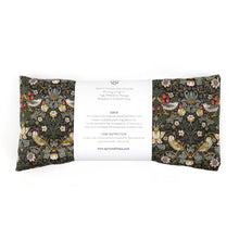 Load image into Gallery viewer, Aromatherapy Liberty Print Eye Pillow - Strawberry Thief Dark Green by Spritz Wellness
