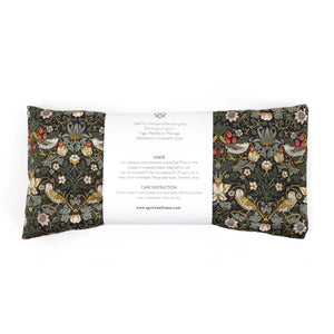 Aromatherapy Liberty Print Eye Pillow - Strawberry Thief Dark Green by Spritz Wellness