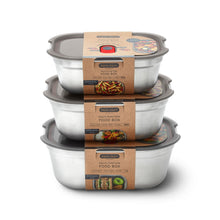 Load image into Gallery viewer, Leakproof Microwave-safe Steel Lunch Box by Black+Blum
