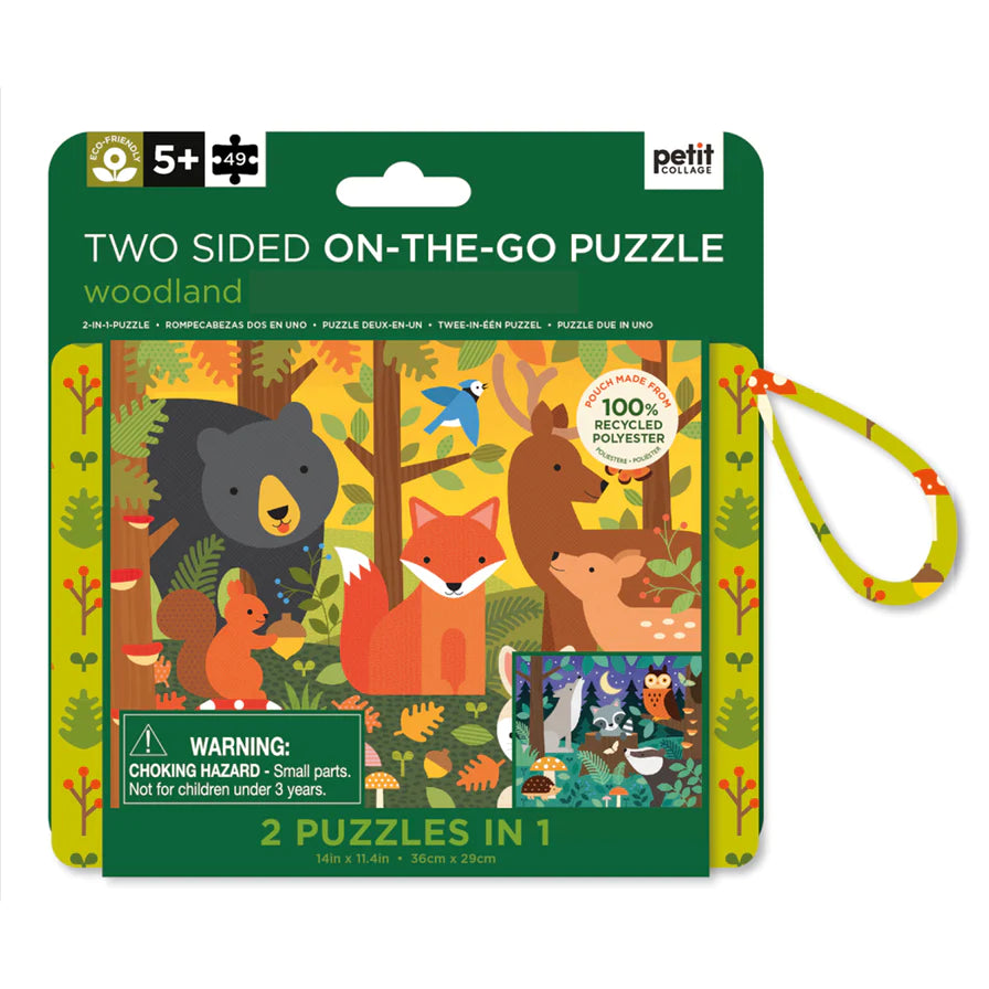 Woodland two-sided travel puzzle