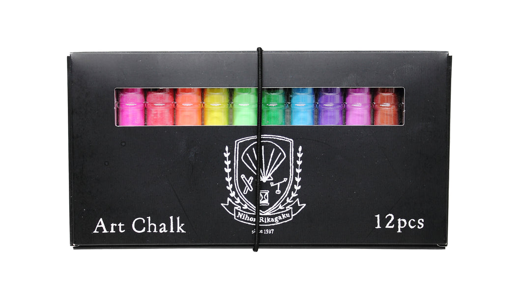 Kitpas Rikagaku Dustless Art Chalk 12 Colours
