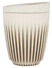 Load image into Gallery viewer, 8oz Huskee reusable coffee cup Natural sustainably made from the waste husks from coffee production. At end of life send them back for repurposing.
