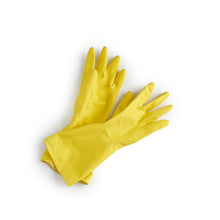 Load image into Gallery viewer, Natural Latex Rubber Gloves Yellow

