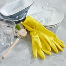 Load image into Gallery viewer, Natural Latex Rubber Gloves Yellow
