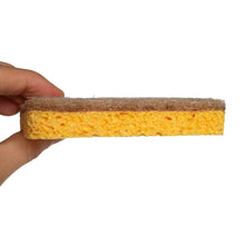 Load image into Gallery viewer, Compostable Sponge + Scourer Duo Pack by Ecovibe
