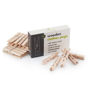 Wooden Clothes Pegs (certified sustainable 100%)