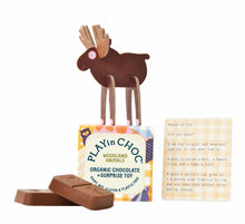 Load image into Gallery viewer, ToyChoc Box WOODLAND ANiMALS - 2x 10g chocolate + toy + fun facts card by PLAYin CHOC
