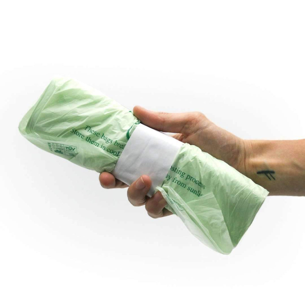 Compostable Biodegradable Bin Liners 7 Litres (52 bags per roll)