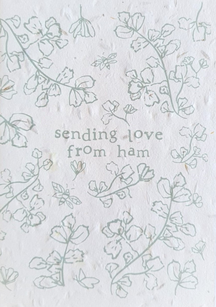 Sending love from Ham card