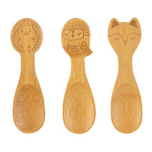 Load image into Gallery viewer, Woodland Baby Bamboo Spoons - Set of 3
