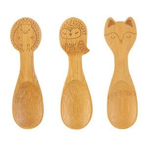 Woodland Baby Bamboo Spoons - Set of 3